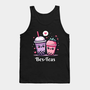 Best Friend Besties Good Friends Boba Tea Tank Top